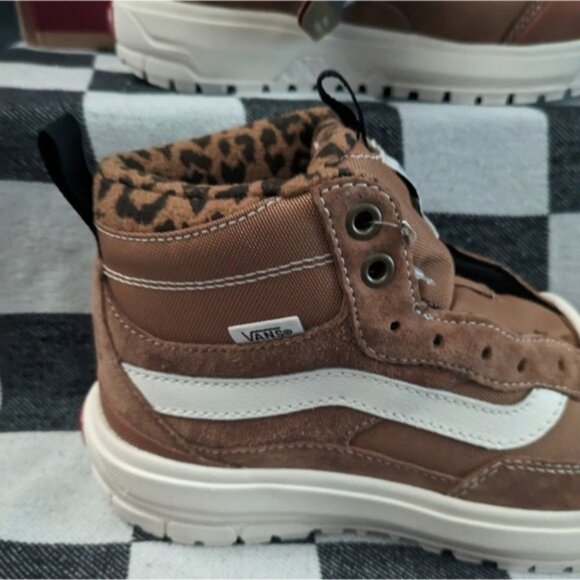 Vans UltraRange Exo Mte 1 High Women 5 Brown White Leopard UltraCush GF 112025 - Picture 8 of 14